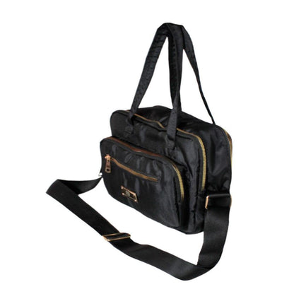 Bolso Dama Mujer Doble Funcion Manos Libres Sele Negro
