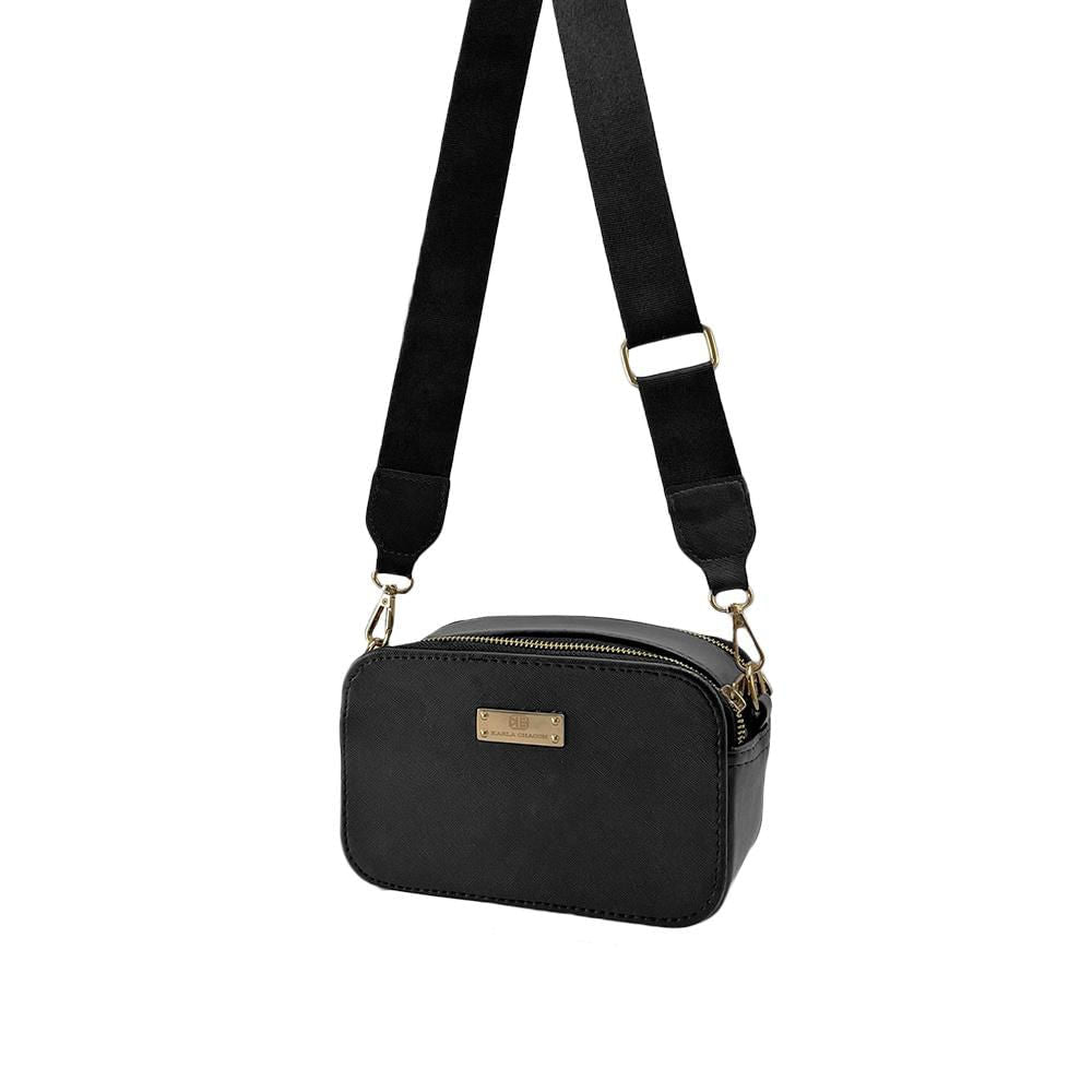 Bolso Manos Libres De Dama Mujer Karla Chacon Daya Negro