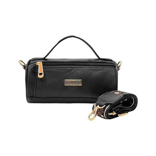 Bolso Manos Libres De Dama Mujer Karla Chacon Isla Negro