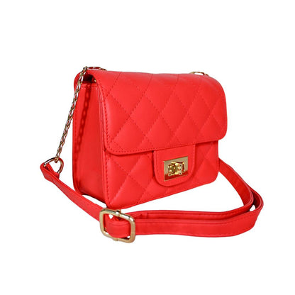 Bolso Manos Libres De Dama Mujer Karla Chacon Sanz Rojo