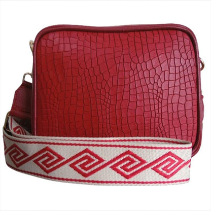 Bolso Manos Libres Mediano Calzado Guerreros Mf 001 Rojo