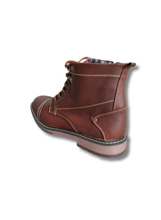 Bota Casual Para Hombre Estilo Clasico Con Toque Moderno