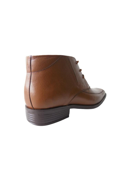 Bota Formal Para Hombre Cuero Calzado Guerreros Gp 1607 Miel