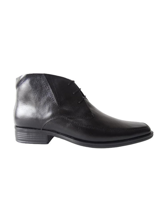 Bota Formal Para Hombre Cuero Calzado Guerreros Gp 1607 Negro