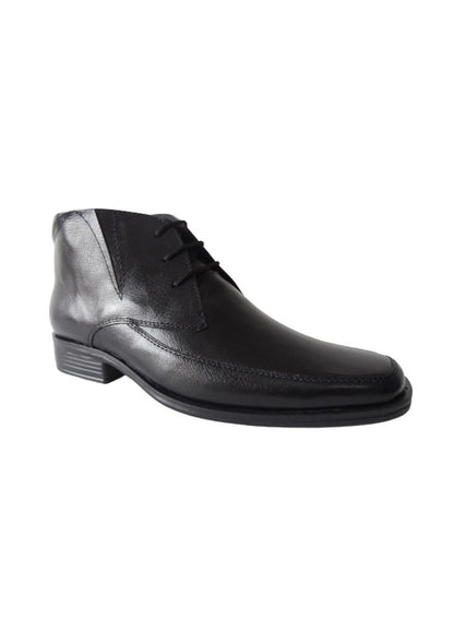 Bota Formal Para Hombre Cuero Calzado Guerreros Gp 1607 Negro