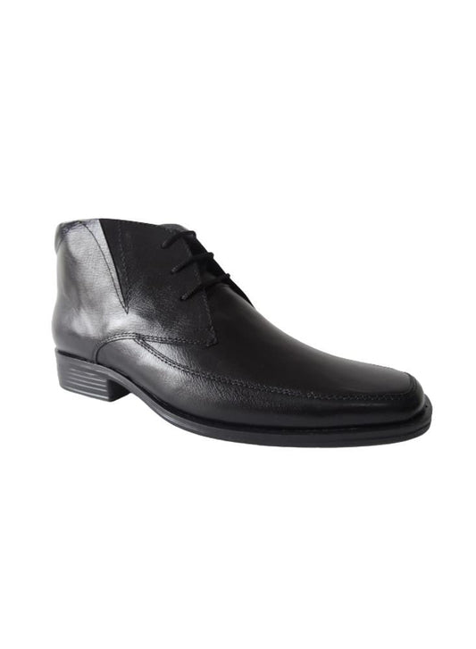 Bota Formal Para Hombre Cuero Calzado Guerreros Gp 1607 Negro