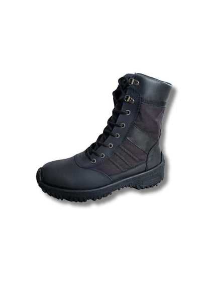 Bota Tipo Militar Black Phantom En Cuero