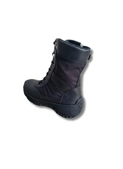 Bota Tipo Militar Black Phantom En Cuero