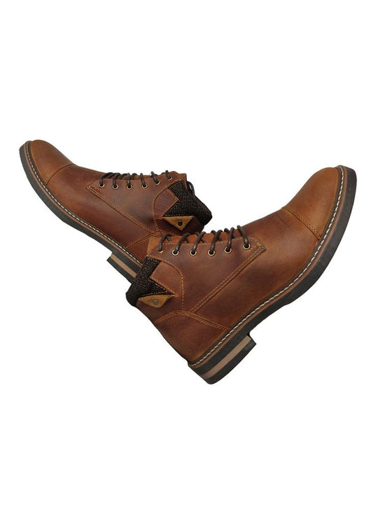 Botines Monserrate Ref. Galeras 100% Cuero Para Hombre