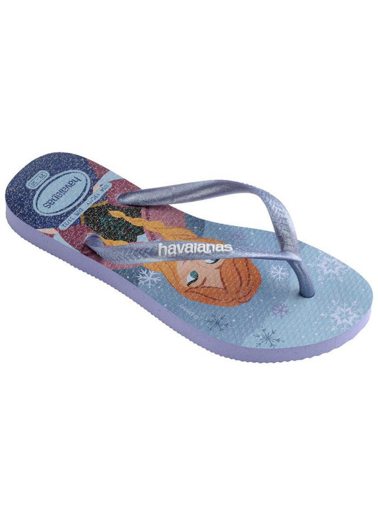 Chanclas Sandalias Havaianas Niñas Kids Princesas Azul
