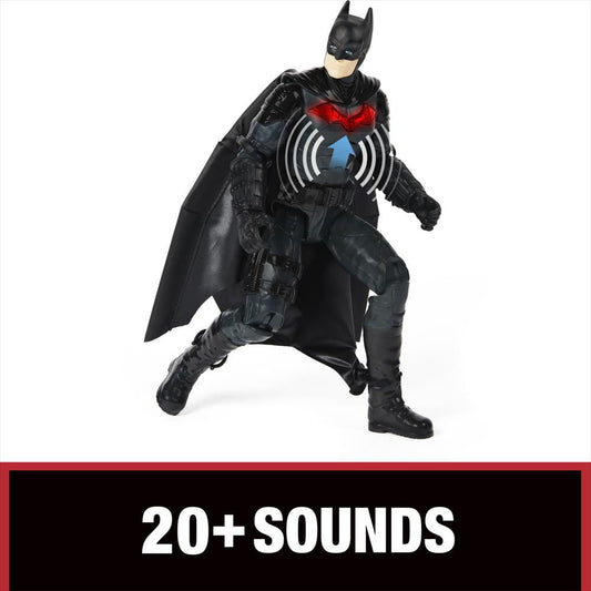 Figura De Acción Batman 12'' Traje Alado Dc Comics Con Luces Y