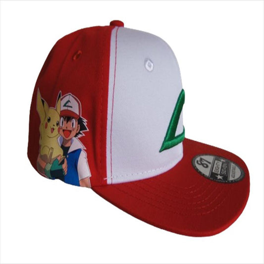 Gorra Junior Pokemon Ash Calzado Guerreros Gr 015 Rojo X Blanco
