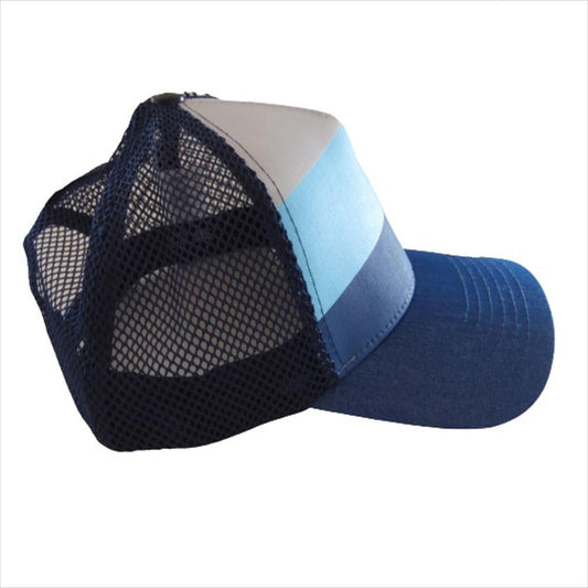 Gorra Urbana Para Hombre Tipo Malla Calzado Guerreros Gr 014 Azul X Gris