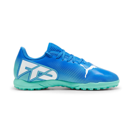 Puma Future 7 Play Tt Jr Guayos azul de niño para futbol
