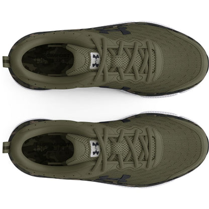 UA Charged Assert 10 Camo Tenis verde de hombre para correr