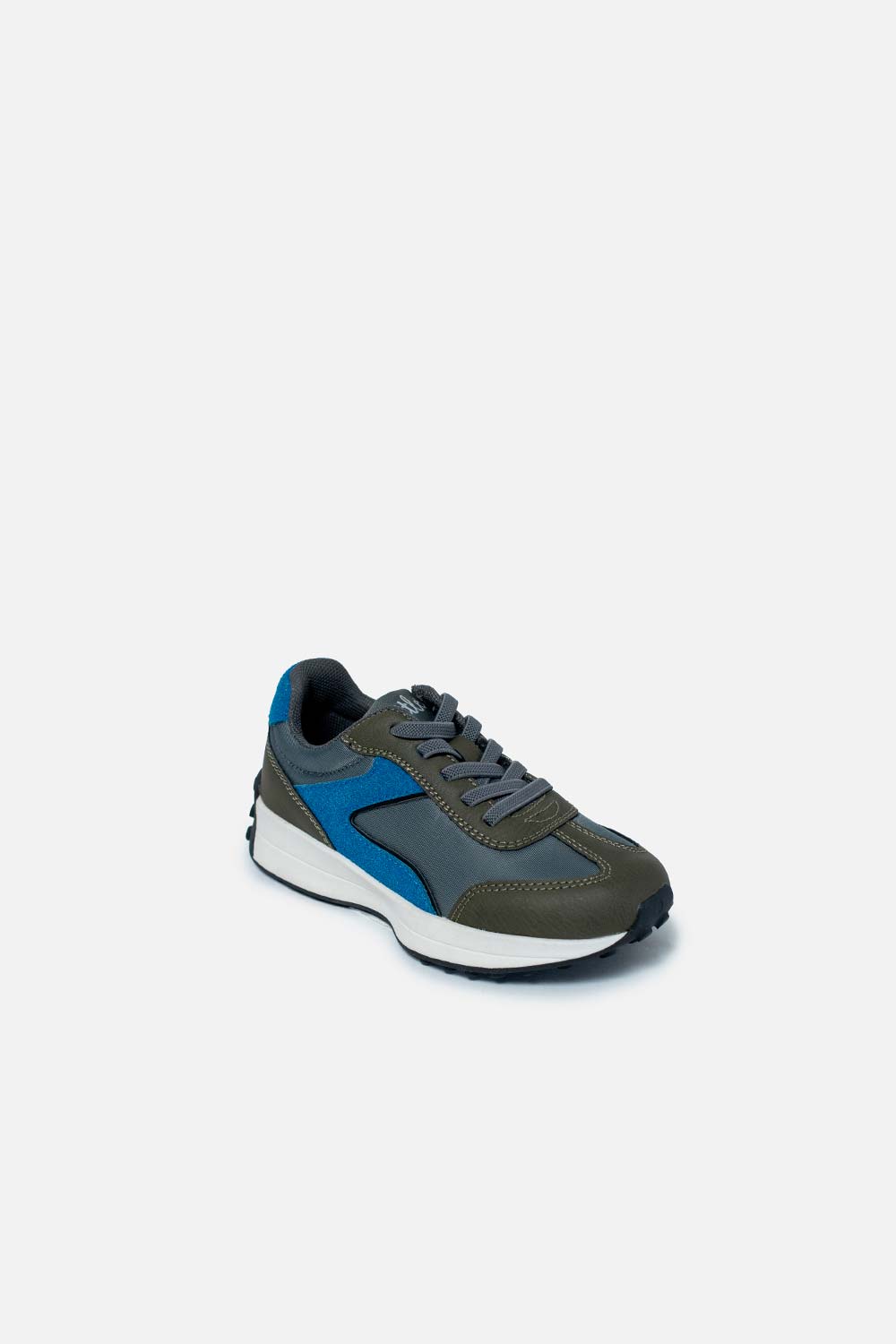 Tenis de  LittleMic gris y azul para niño