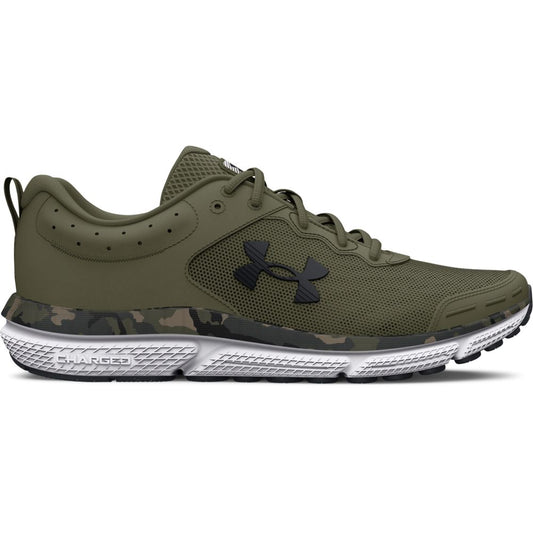 UA Charged Assert 10 Camo Tenis verde de hombre para correr