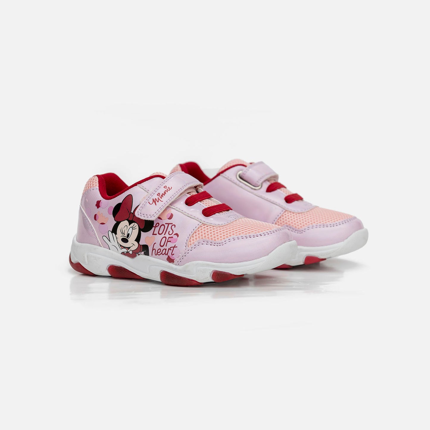 Tenis con luces para niña, rosados de Minnie Mouse