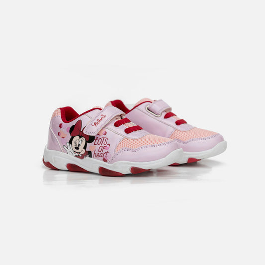Tenis con luces para niña, rosados de Minnie Mouse