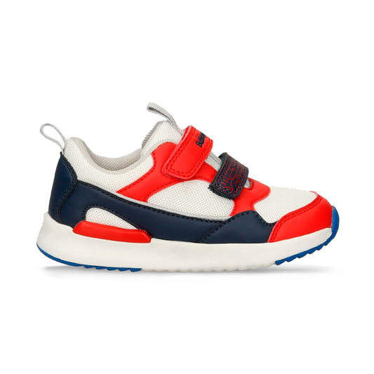 Tenis Casuales Blanco-Rojo Bubblegummers Roco Niño