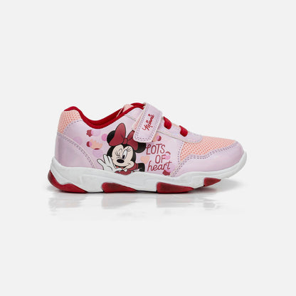 Tenis con luces para niña, rosados de Minnie Mouse