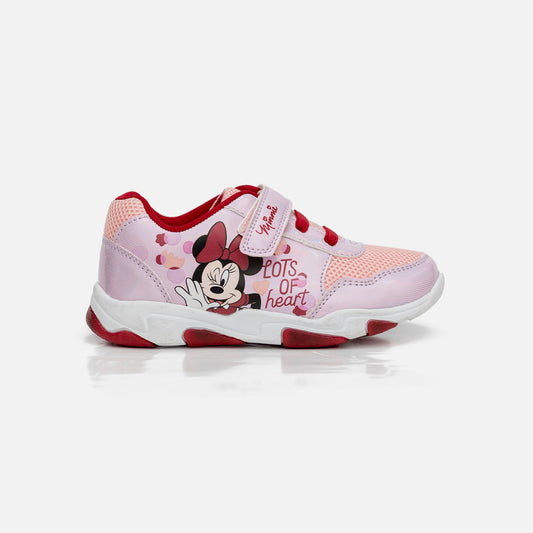 Tenis con luces para niña, rosados de Minnie Mouse