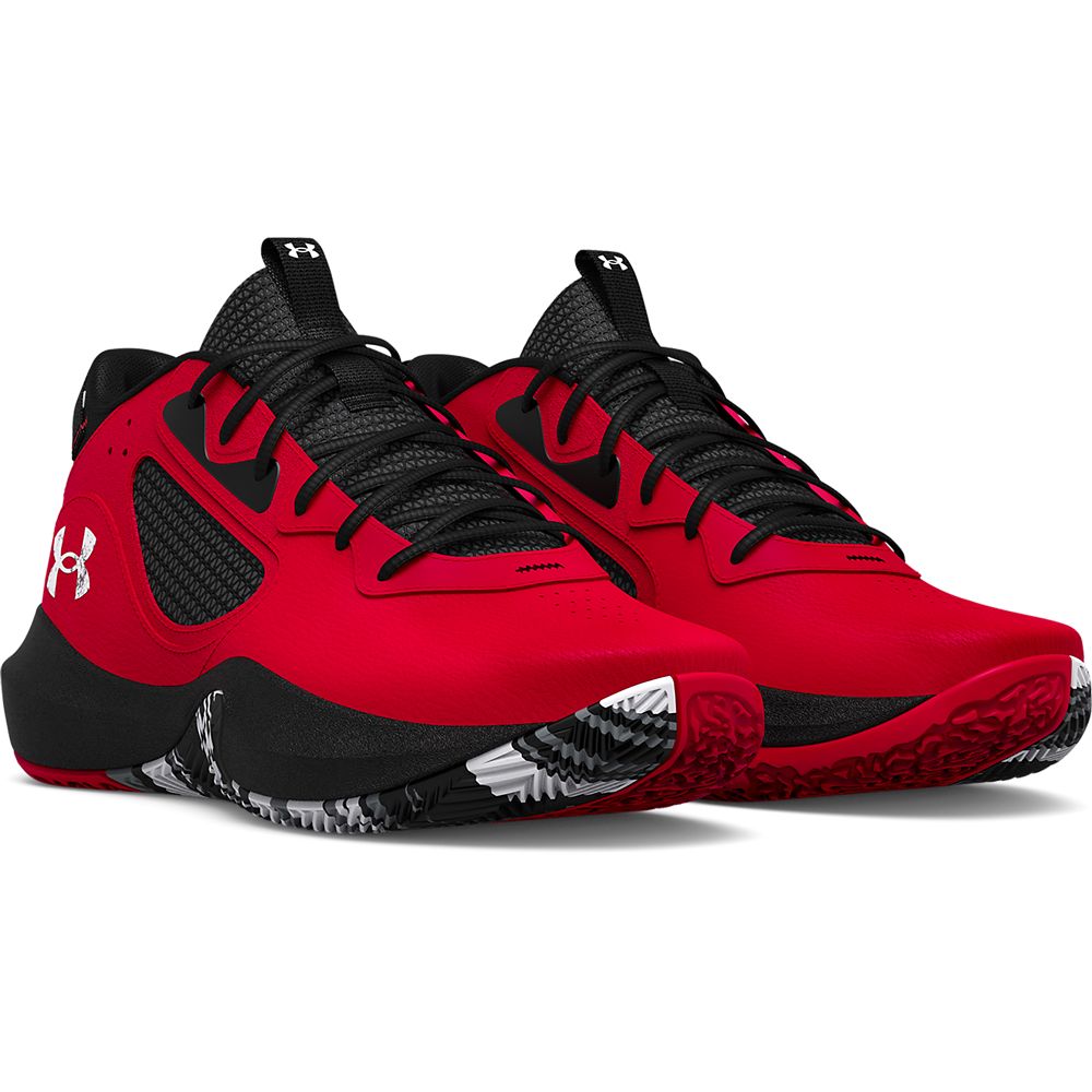 UA Lockdown 6 Tenis rojo de hombre para baloncesto