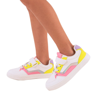 Tenis con bloques de color para bebé niña