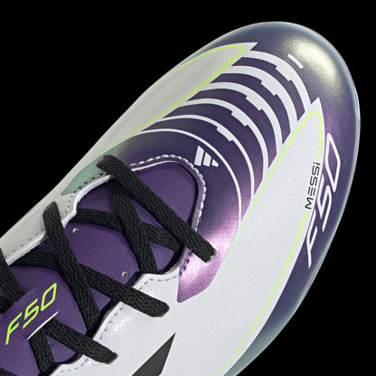Adidas F50 Club Fxg Messi Guayos blanco de hombre para futbol
