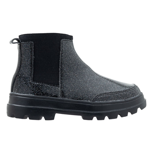 Botas con brillantes y elásticos para bebé niña