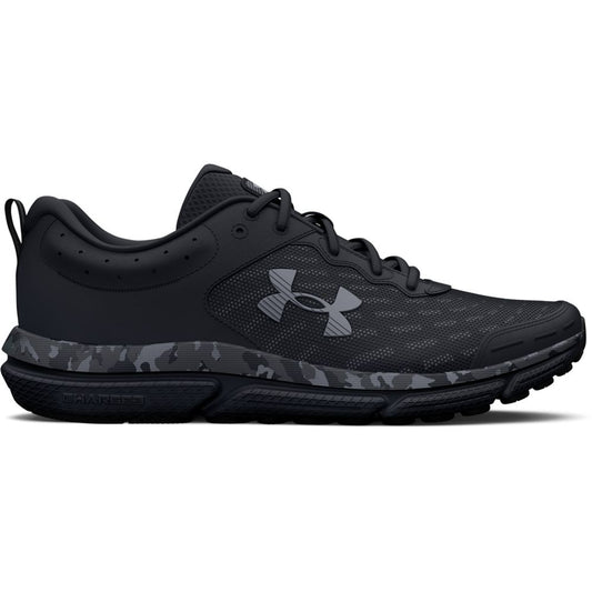 UA Charged Assert 10 Camo Tenis negro de hombre para correr