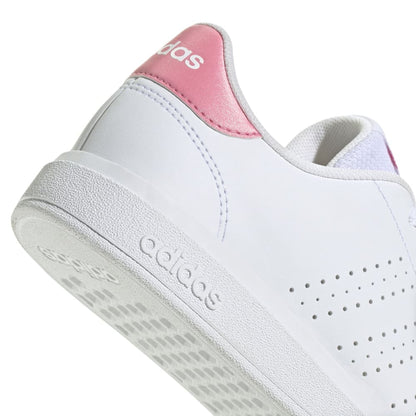 Adidas Advantage Base 2.0 Tenis Blanco De Niño Para Moda