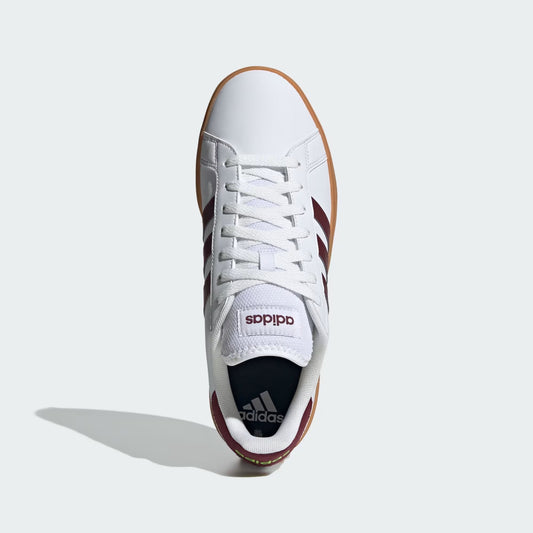 Tenis Adidas Hombre Grand Court TD ID1181 Blanco Rojo