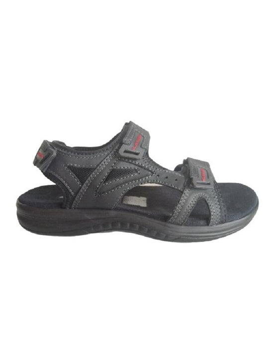Sandalia Para Hombre En Cuero Calzado Guerreros Rq 388 Negro