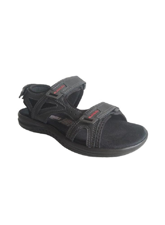 Sandalia Para Hombre En Cuero Calzado Guerreros Rq 388 Negro