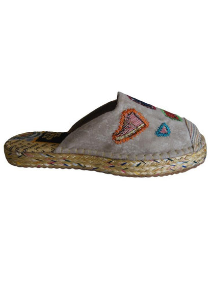 Sandalia Tipo Espadrila Sueca Calzado Guerreros Ps 072 Beige