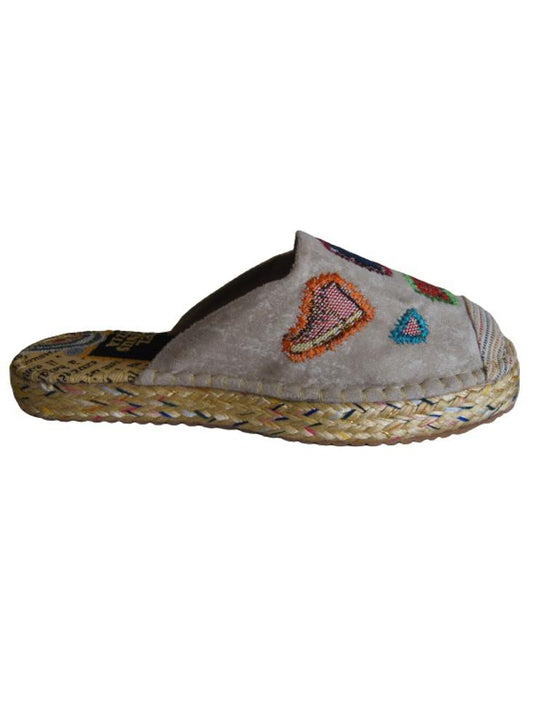 Sandalia Tipo Espadrila Sueca Calzado Guerreros Ps 072 Beige