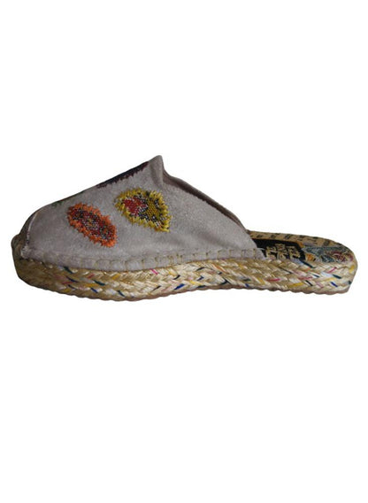 Sandalia Tipo Espadrila Sueca Calzado Guerreros Ps 072 Beige