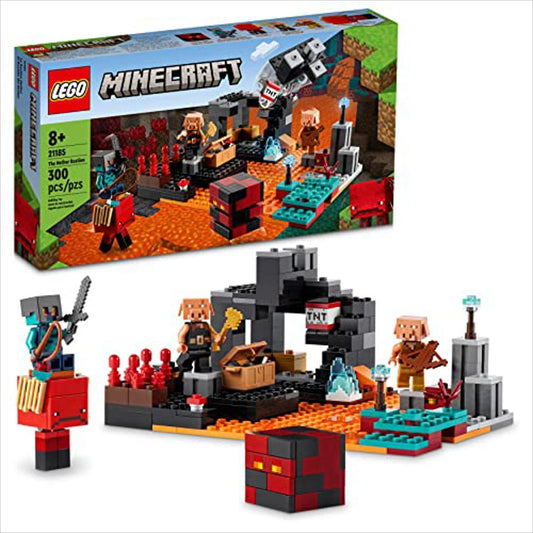 Set Construcción Lego Minecraft The Nether Bastion 21185 Incluye 2 Zombies Y Un Cazador De Zombies 300 Piezas Modelo