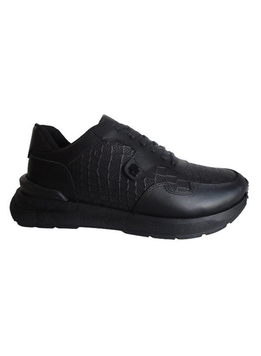 Sneakers Para Hombre En Cuero Calzado Guerreros Oh 509 Negro