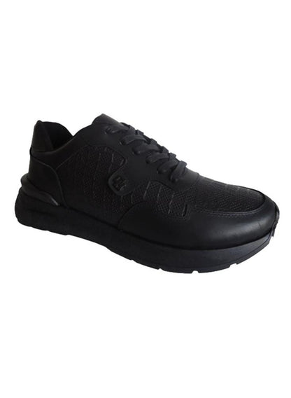 Sneakers Para Hombre En Cuero Calzado Guerreros Oh 509 Negro