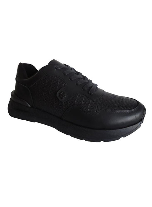 Sneakers Para Hombre En Cuero Calzado Guerreros Oh 509 Negro