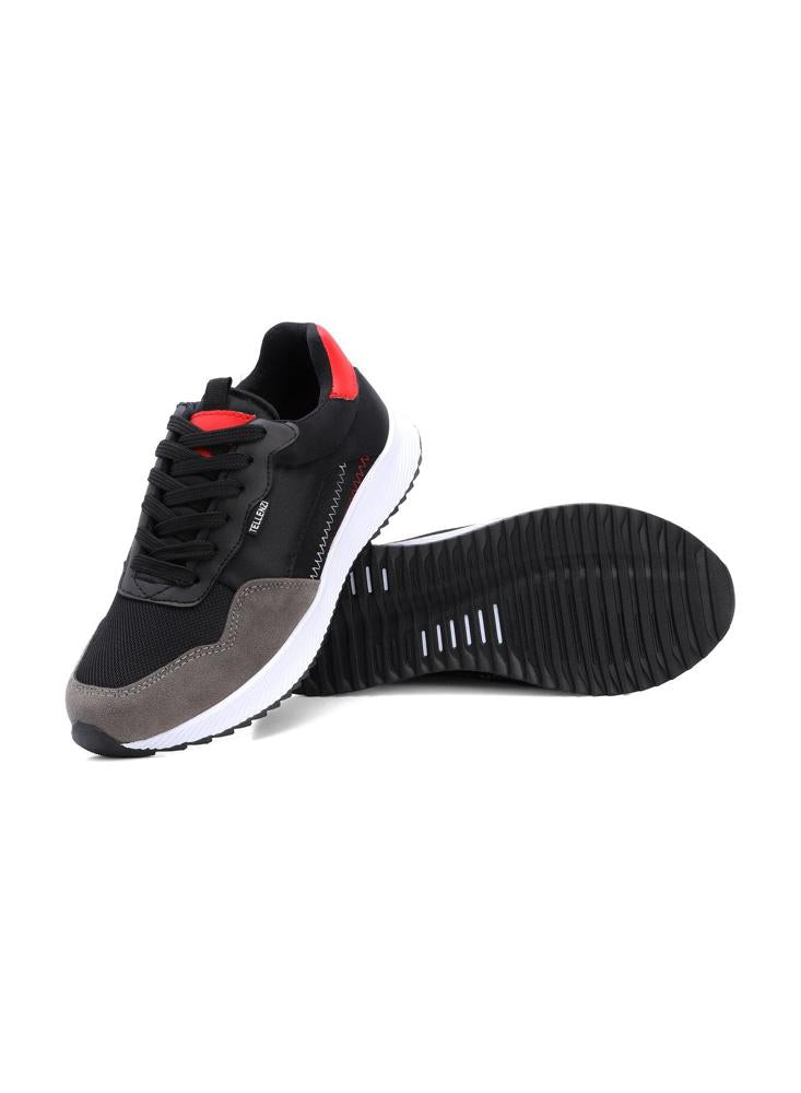 Tenis Hombre Negro Rojo Tellenzi 423