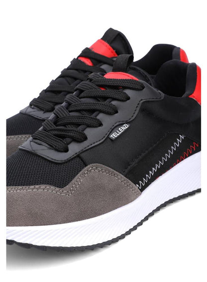 Tenis Hombre Negro Rojo Tellenzi 423