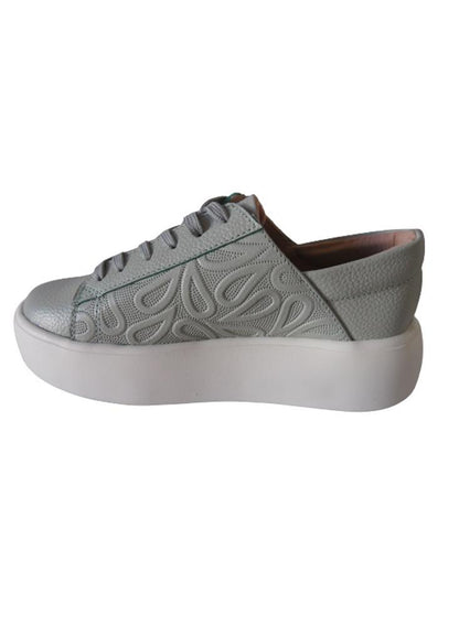 Tenis Tipo Sneakers Con Plataforma Para Mujer Calzado Guerreros Lf 003 Verde Eucalipto