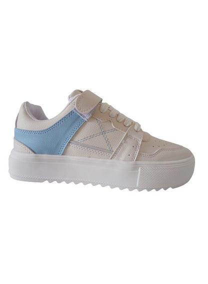 Tenis Urbanos Para Mujer Calzado Guerreros Gi 001 Perla X Azul