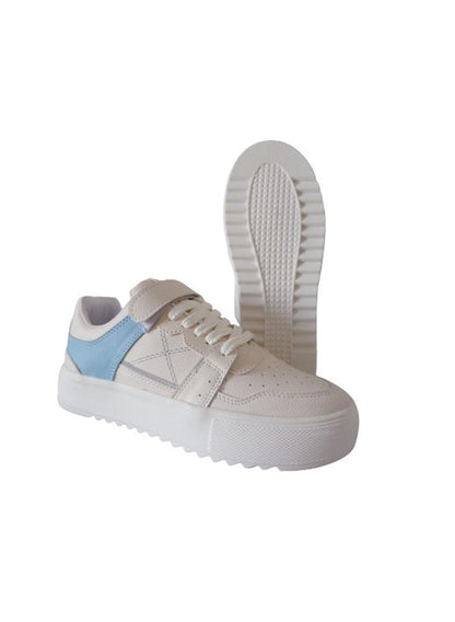 Tenis Urbanos Para Mujer Calzado Guerreros Gi 001 Perla X Azul