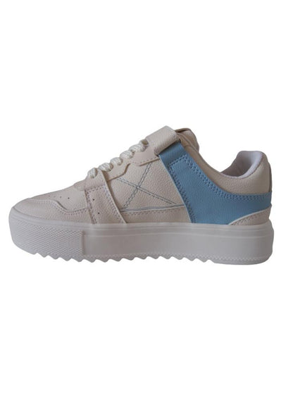 Tenis Urbanos Para Mujer Calzado Guerreros Gi 001 Perla X Azul