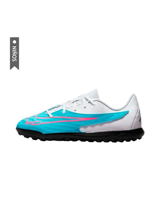 Zapatillas Nike Phantom Gx Club Turf Gs Niños Azul/Blanco