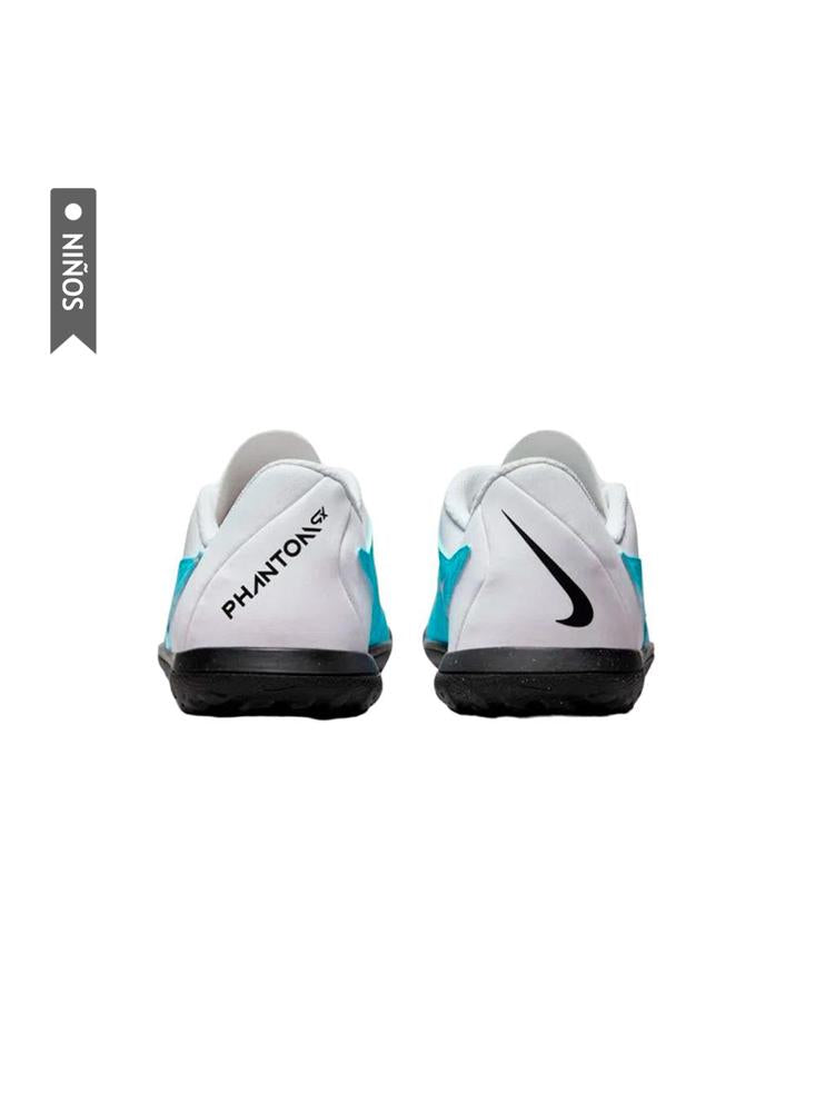 Zapatillas Nike Phantom Gx Club Turf Gs Niños Azul/Blanco
